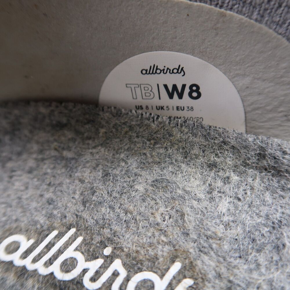 Allbirds Shoes Womens 8 Ballet Flats Tree Breezer Slip On Casual Breathable Grey - Picture 11 of 14